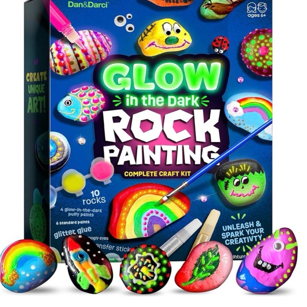 Glow in the Dark Rock Painting Kit